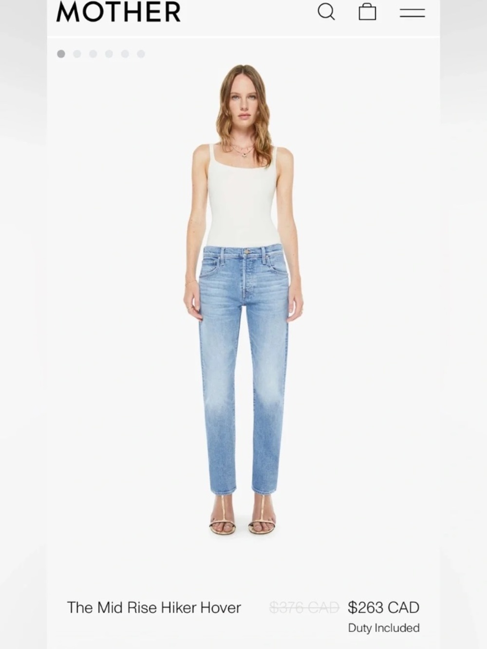 Mother hiker hover jeans